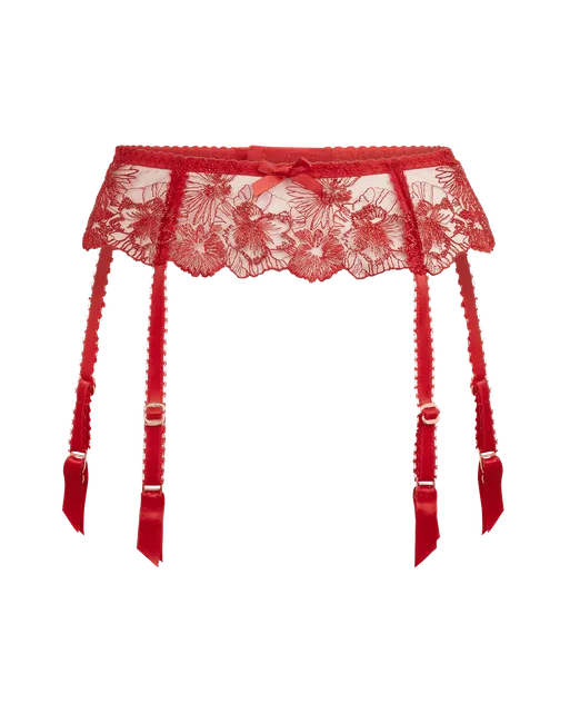 Astria Suspender Metallic Red | Agent Provocateur