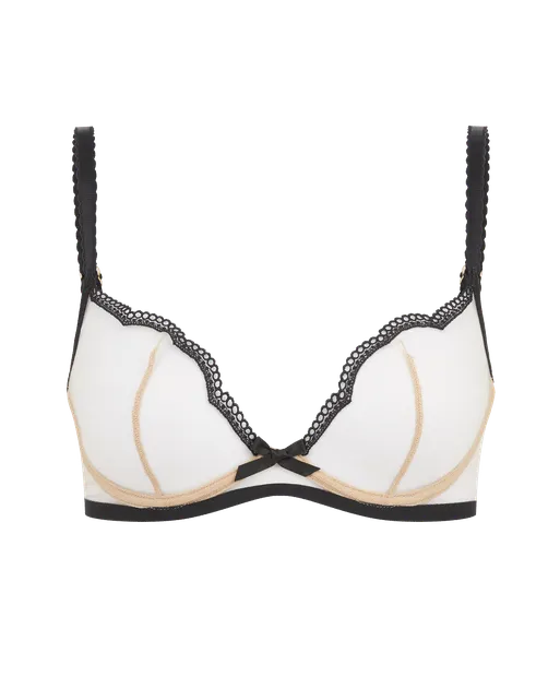 Kay Plunge Underwired Bra Black | Agent Provocateur