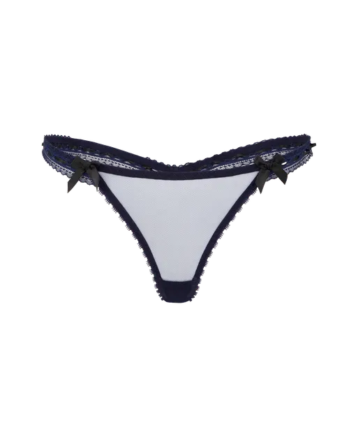 Claira Thong Navy/Black | Agent Provocateur