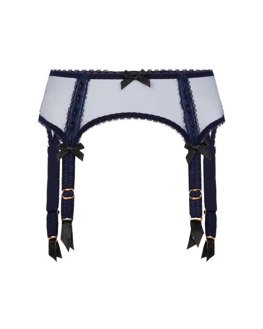 Claira Suspender Navy/Black | Agent Provocateur