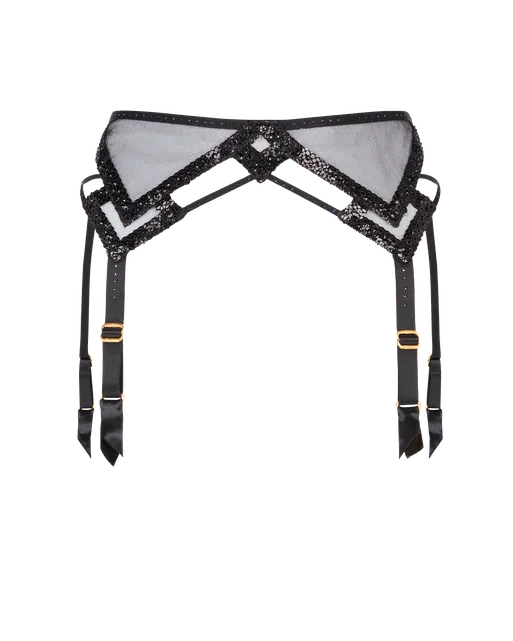Celestia Suspender Black | Agent Provocateur