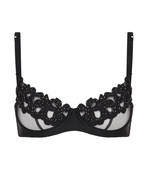 Angelinna Demi Cup Underwired Bra Black | Agent Provocateur