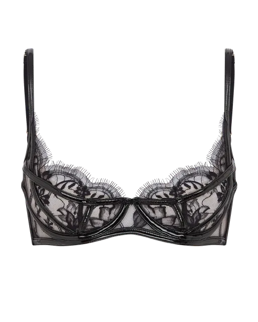 Alyss Plunge Underwired Bra Black | Agent Provocateur