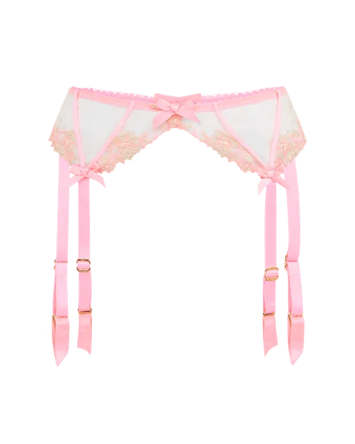 Tessy Suspender Pink/Sand | Agent Provocateur