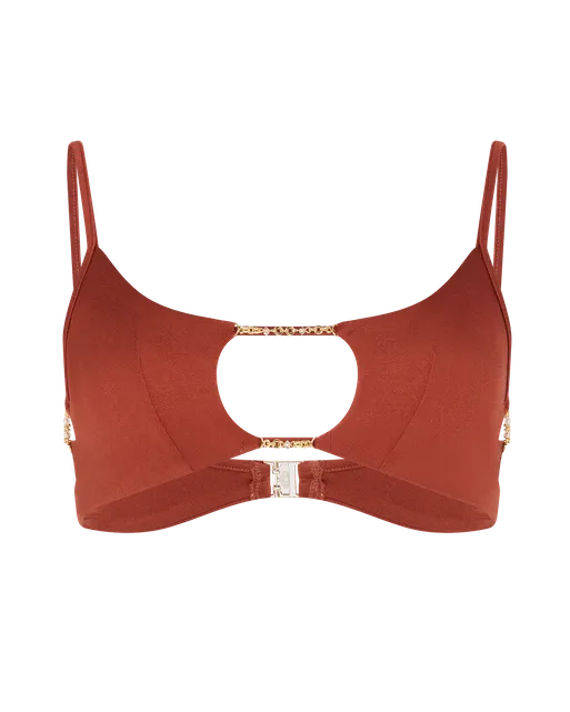 Christiana Bikini Top Brown | Agent Provocateur