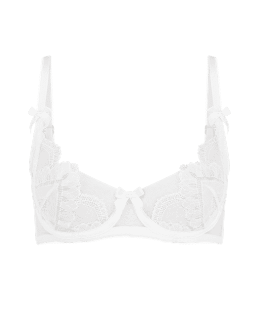 Alysia Balconette Underwired Bra White | Agent Provocateur