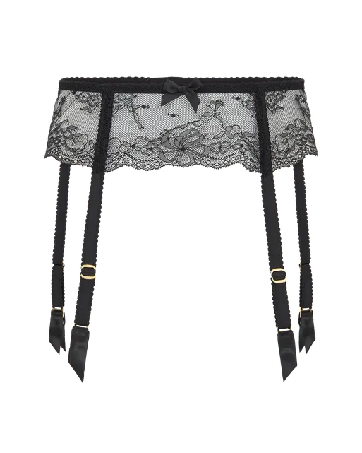 Isedora Suspender Black | Agent Provocateur