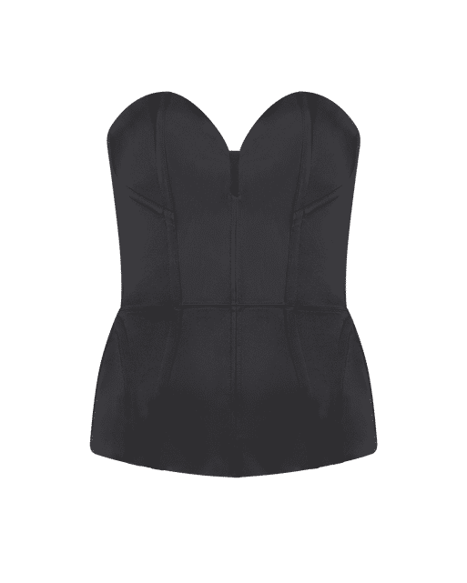 Gena Satin Corset Black Gena Satin | Agent Provocateur