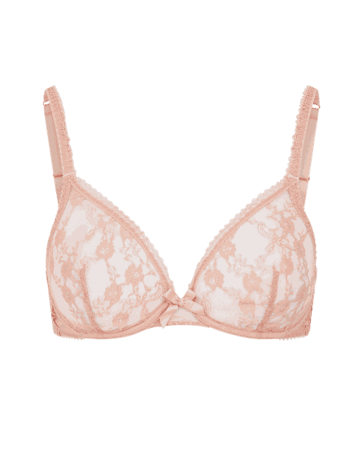 Laily Plunge Underwired Bra Pale Praline | Agent Provocateur