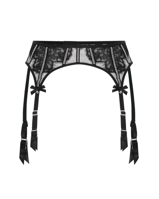 Caitriona Suspender Black/Iridescent | Agent Provocateur