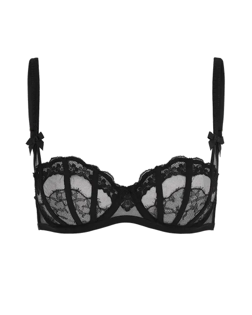 Mariann Balconette Underwired Bra Black | Agent Provocateur