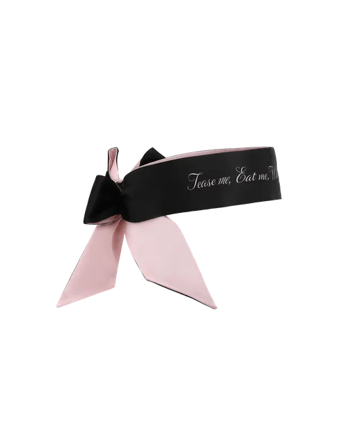 Tease Me Eyemask Black/Baby Pink | Agent Provocateur