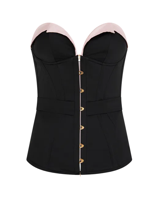Honie Corset Black/Baby Pink | Agent Provocateur
