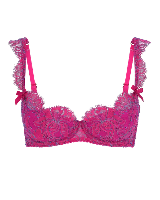 Emiliana Balconette Underwired Bra Magenta/Blue | Agent Provocateur
