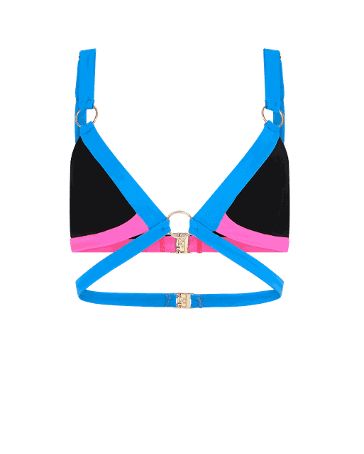 Imizia Bikini Top Black/Blue/Pink | Agent Provocateur