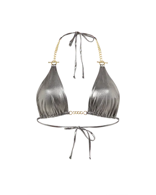 Antronella Bikini Top Silver/Gold | Agent Provocateur