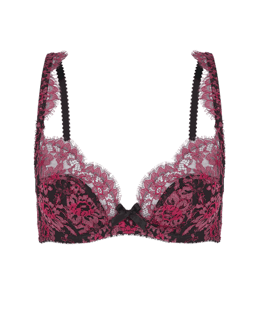 Carline Plunge Underwired Bra Pink | Agent Provocateur