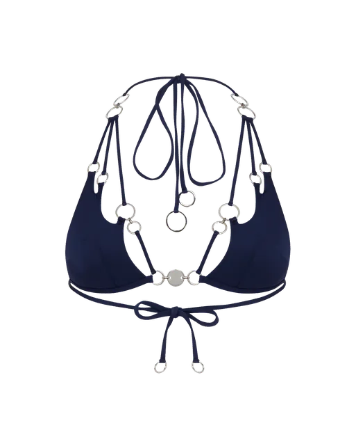 Davine Bikini Top Navy/Silver | Agent Provocateur