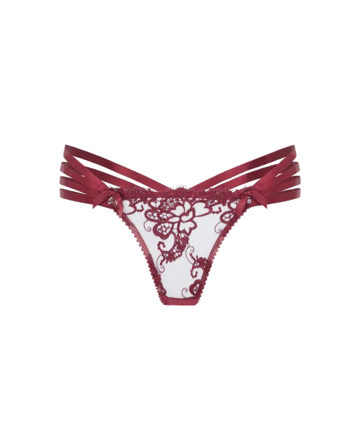 Dioni Thong Burgundy | Agent Provocateur