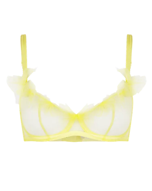 Fawn Plunge Underwired Bra Yellow | Agent Provocateur