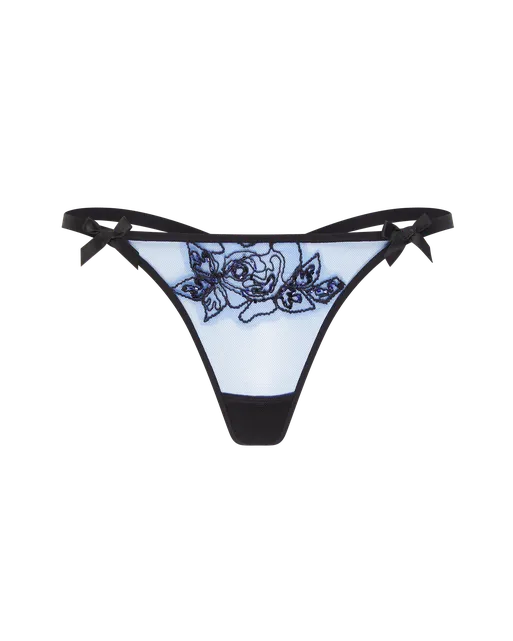 Lindie Trixie Thong Navy/Black | Agent Provocateur