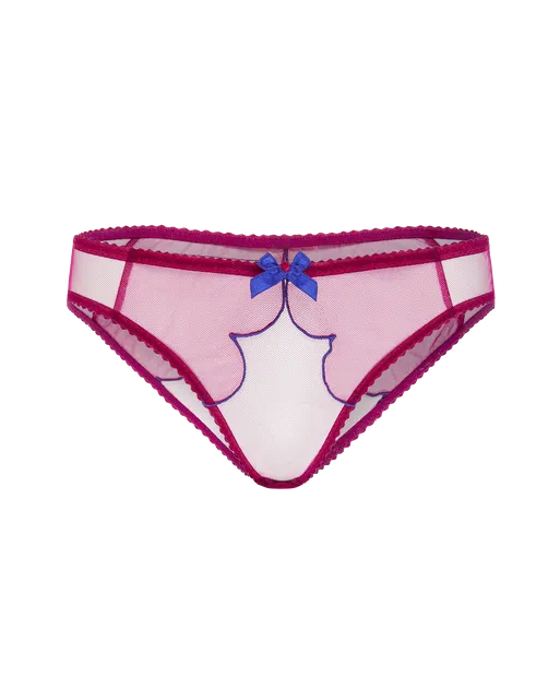Lorna Full Brief Dark Pink/Cobalt | Agent Provocateur