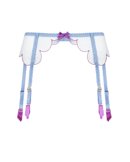 Lorna Suspender Blue/Amethyst | Agent Provocateur