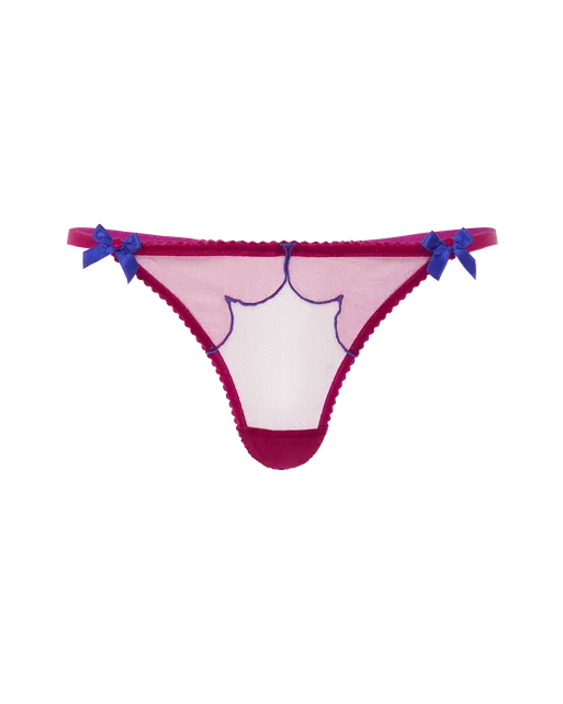 Lorna Thong Dark Pink/Cobalt | Agent Provocateur