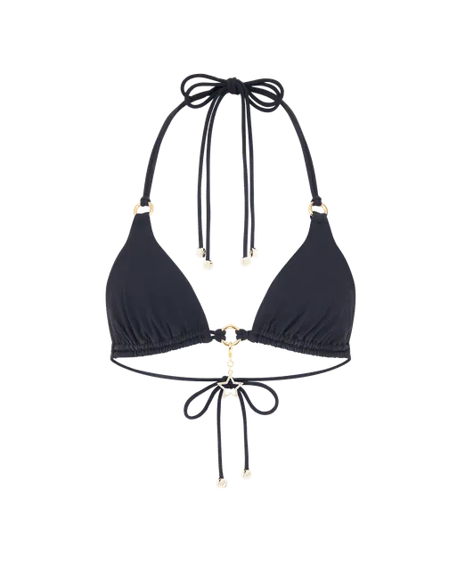 Malisa Bikini Top Black/Gold | Agent Provocateur