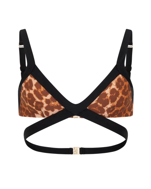 Mazzy Bikini Top Leopard | Agent Provocateur