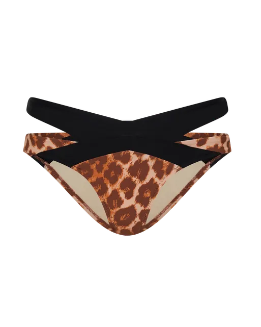 Mazzy Bikini Bottom  Leopard | Agent Provocateur