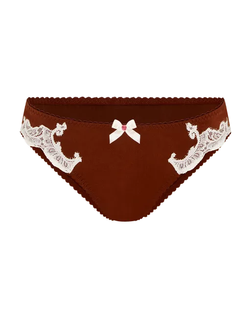 Molly Full Brief Brown/Ivory | Agent Provocateur