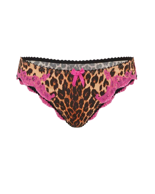 Molly Full Brief Leopard/Fuchsia | Agent Provocateur