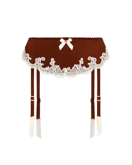 Molly Suspender Brown/Ivory | Agent Provocateur