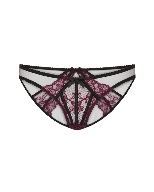 Rozlyn Full Brief  Plum/Black | Agent Provocateur
