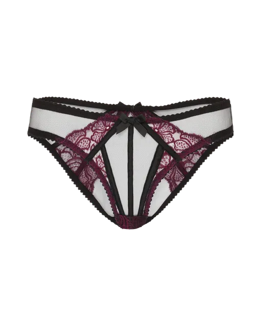 Rozlyn Ouvert Plum/Black | Agent Provocateur
