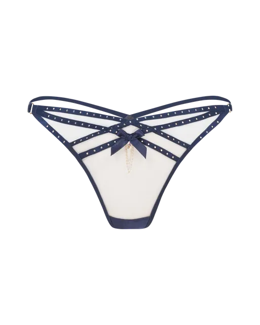 Rubi Thong Nude/Navy | Agent Provocateur