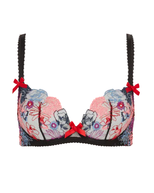 Zuri Plunge Underwired Bra Black | Agent Provocateur