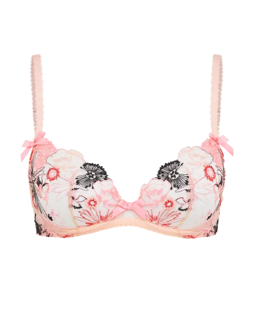 Zuri Plunge Underwired Bra Pink | Agent Provocateur