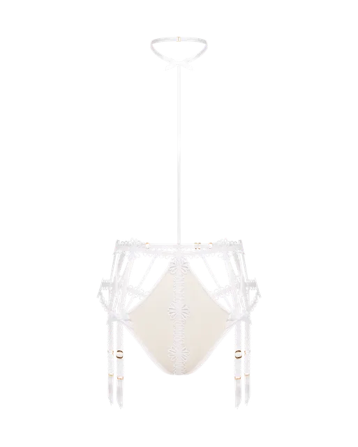 Coletta Playsuit White/Sand | Agent Provocateur