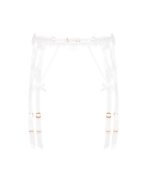 Coletta Suspender White/Sand | Agent Provocateur