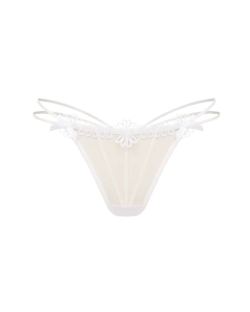 Coletta Thong White/Sand | Agent Provocateur