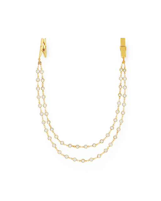 Luxie Nipple Clamps Gold/Crystal | Agent Provocateur