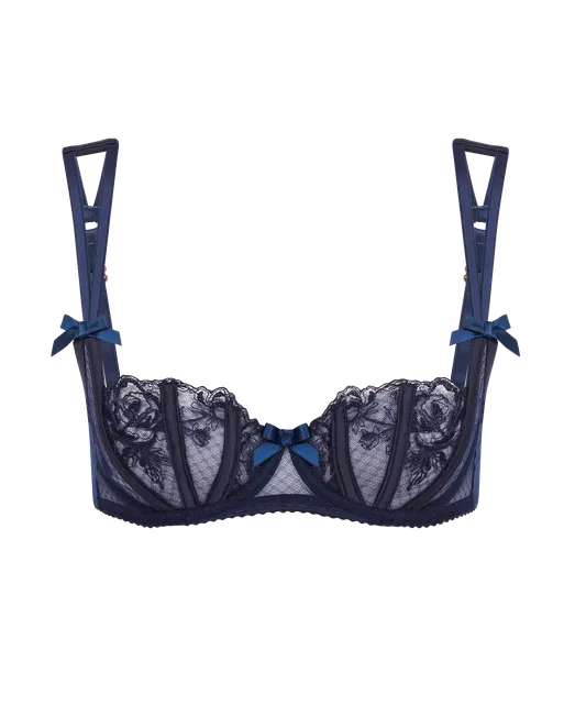 Rosia Balconette Underwired Bra Navy | Agent Provocateur