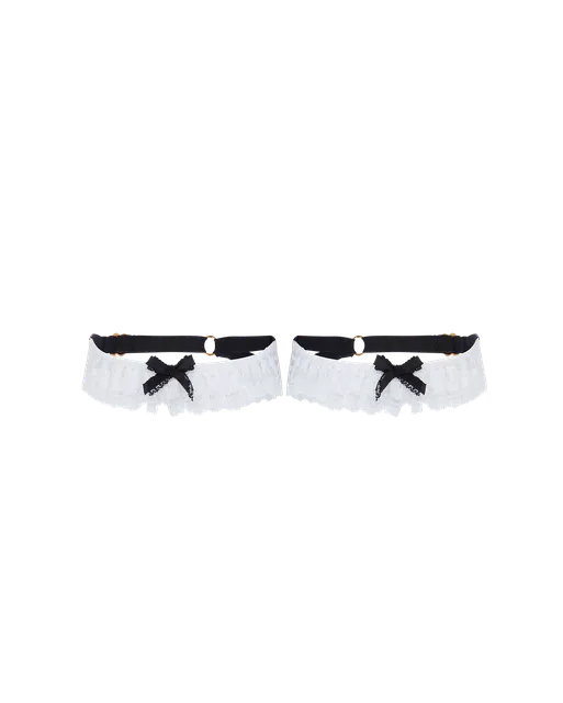 Bonnie Garters Black/White | Agent Provocateur