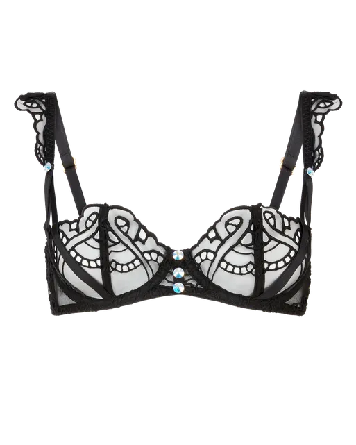 Seren Balconette Underwired Bra Black | Agent Provocateur