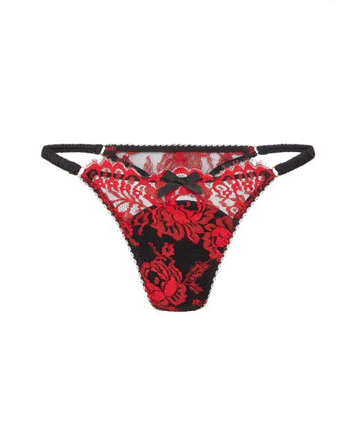 Solanna Thong Red/Black | Agent Provocateur