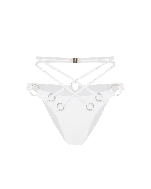 Tenesee Bikini Bottom White/Ab | Agent Provocateur