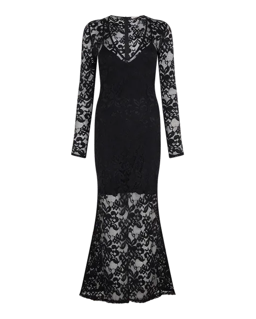 Cindee Maxi Dress Black | Agent Provocateur