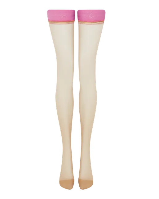 Tanzie Hold Ups Champagne/Pink | Agent Provocateur